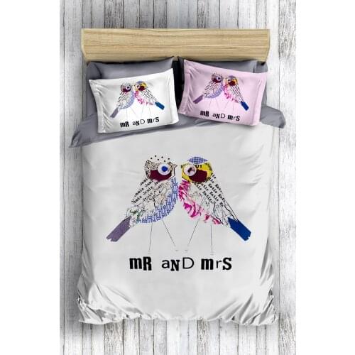 2021 3D Bedding Set With Pillowcase Duvet Cover Sets Bed Linen Sheet Double Queen King Size Quilt Covers Bedclothes Gray Ep