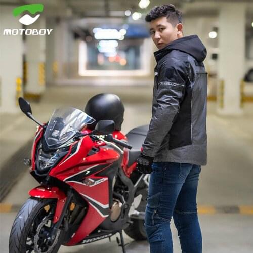 Motoboy motorcycle jacket mens riding leisure motorcycle racing suit windproof and warm cycling equipment four seasons