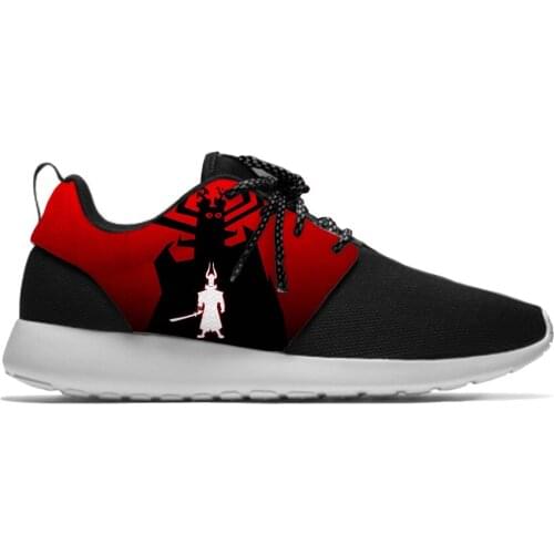 Jack Cartoon Samurai Hot Popular Funny Fashion Cool Sport Running Shoes Lightweight Breathable 3D Print Men women Mesh Sneakers