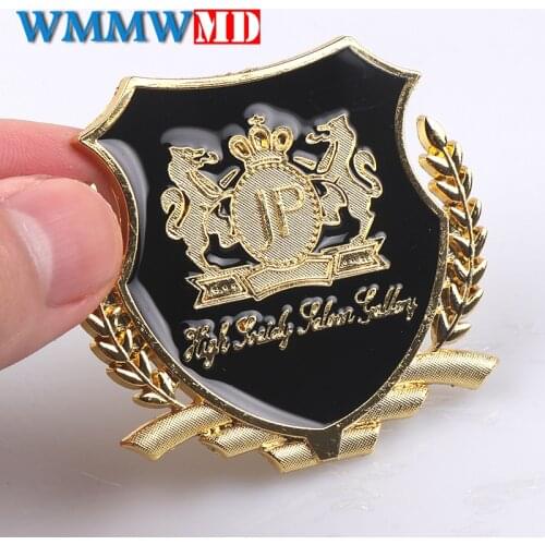 Car styling 2Pcs JP Metal Badge Junction Produce Sticker Emblem For Car Side Windows Body Auto Rear Trunk Lid Auto accessories