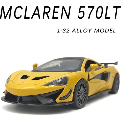 1:32 Alloy Car Model for Children Miniature McLaren 570LT Super Sport Metal Vehicle Boy Collector Gifts Christmas Hot Sell Toys