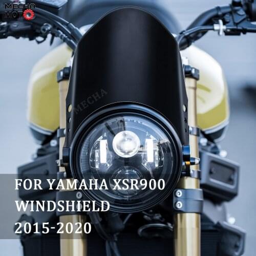 Moto Pantalla moto For YAMAHA XSR 900 XSR900 2015-2020 motorcycle windshield parabrisas black high-quality CNC metal deflector