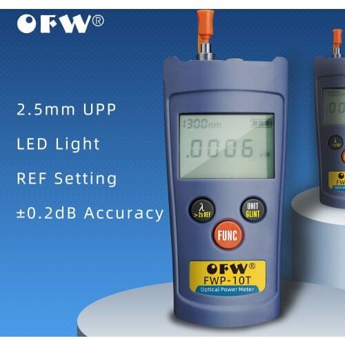FTTH Fiber Optical Power Meter Optic Cable Tester -70~+6/ -50~+26dBm OPM FC/SC/ST Connector