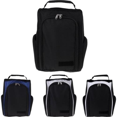 Durable Waterproof Zipped Golf Sport Shoe Bag Air Permeable Light Practical Travel Shoe Case Space Saving Tote Bag