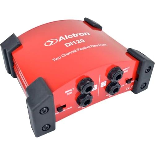 Professional passive DI box used in guitar recording and stage performance, great for keyboard, acoustic and electric guitar