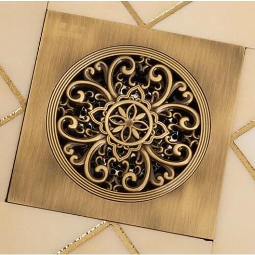 15*15cm Super Bigger Floor Drain Bathroom Drain Building Material New Arrival Square Drainer Bathroom Accessories free Shipping