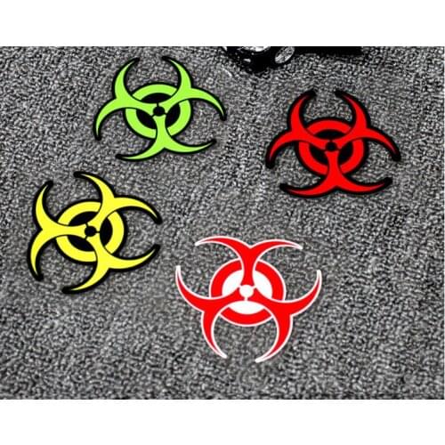 Bio Hazard Bio-Hazard Biohazard Reflective Sticker Vinyl Zombie Nuclear Decal Motorcycle Car Stickers for Truck Vans
