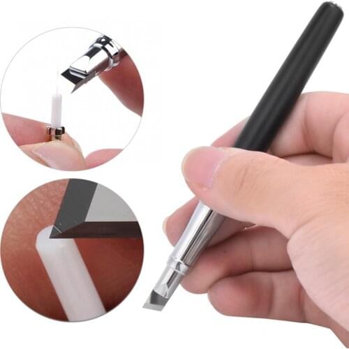 Optical Fiber Cutting Pen Tungsten Steel Oblique Blade Cleaver Pen Fiber Optic Scriber 135mm