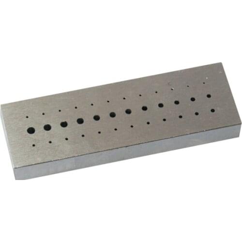 Riveting Stake Large 36 Holes Stainless Steel for Jewellers Watchmaker Repair Tool
