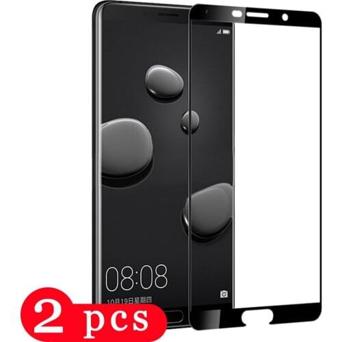 2Pcs tempered glass for huawei mate 30 20 pro 20X 10 lite 9 phone screen protector protective film full cover glass smartphone
