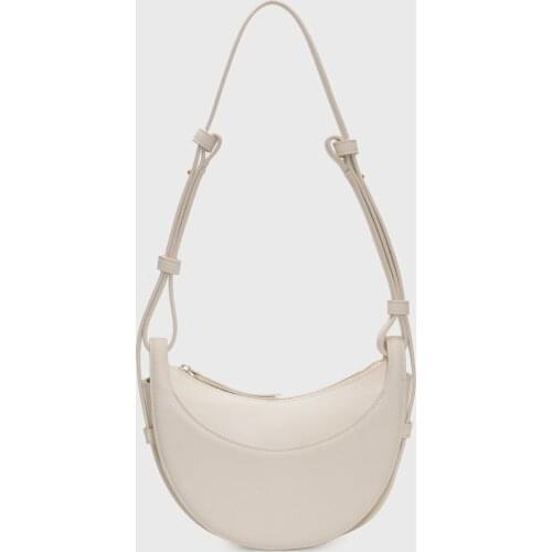 216 Genuine Leather Women Saddle Crossbody Bag Half Moon Shoulder Bags