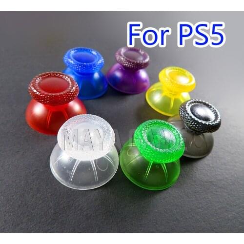 100pcs transparent color Mushroom Analog Thumbstick for PS5 controller thumb stick cap for playstation 5 controller
