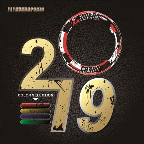 4 X Motorcycle Front and rear wheels Rim Full coverage Sticker moto Wheel scratch decals For all HONDA CB400 cb 400 LOGO decal