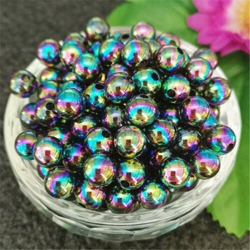 8mm 50pcs Random Mix No Hole Imitation Pearls Round Loose Beads Garment Handmade DIY Accessories