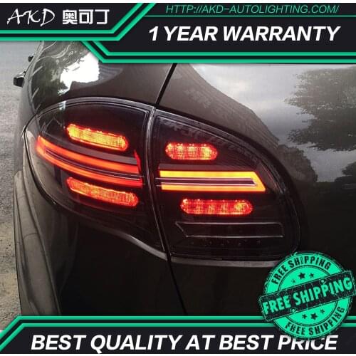 AKD Car Styling for Porsche Cayenne Tail Lights 2011-2014Cayenne LED Tail Lamp DRL Dynami Signal Brake Reverse auto Accessories