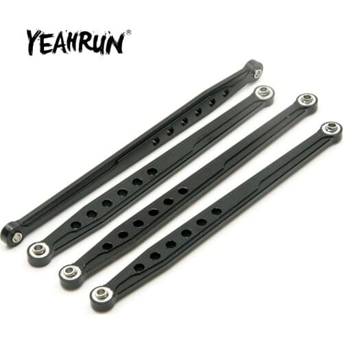 YEAHRUN Chassis Link Aluminum Lower & Upper Chassis Link Rod Linkage for 1:10 Scale Axial SCX10 RC Car