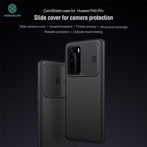 For Huawei P40 Pro Case NILLKIN Slide Camera Protection Case For Huawei P40 Pro Anti-skid Camshield For Huawei P40 Pro