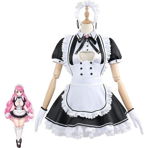 Hololive VTuber Aizono Manami Cosplay Costumes Women Sexy Maid Dress Servant Suit Halloween Carnival Uniforms Custom Made