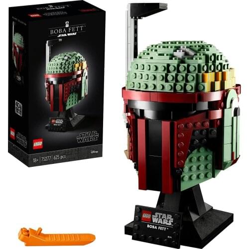 LEGO 75277 Star Wars Boba Fett Helmet Display Building Set, 625 pieces Advanced Collectible Gift Model for Adults