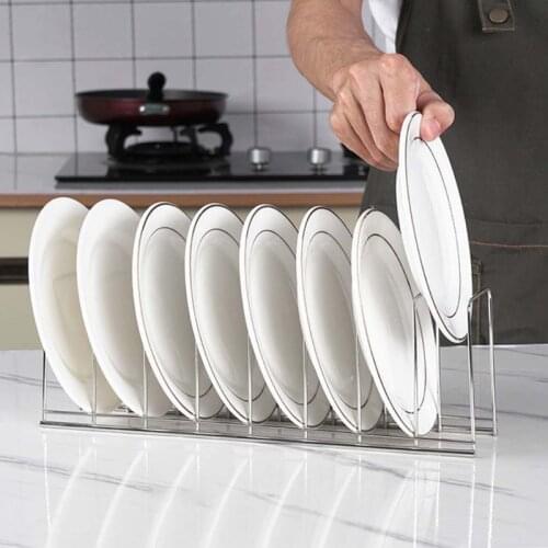 Kitchen Organizer Stainless Steel Dish Bowl Rack Drying Shelf Utensil Cutlery Drainer Holder