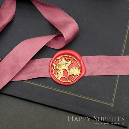 Ginkgo Metal Stamp / Wedding Wax Seal Stamp / Sealing Wax Stamp