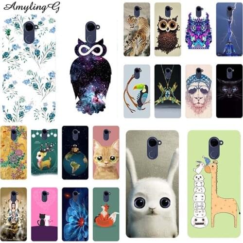 Fashion Printed Phone Case For Tecno L9 Plus 6.0" Case Print For Tecno L9 Plus Cartoon Wolf Cover Soft Silicone TPU Fundas Para