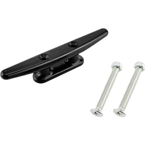 Marine Boat Dock Cleat 4" Nylon Mooring Cleat Deck Cabin Marine Hardware Black