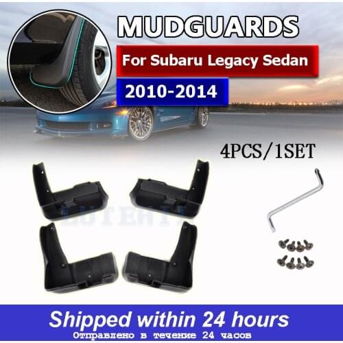 Set Car Mud Flaps For Subaru Legacy Sedan 2010-2014 Mudflaps Splash Guards Mud Flap Mudguards Fender Front Rear Styling 2012