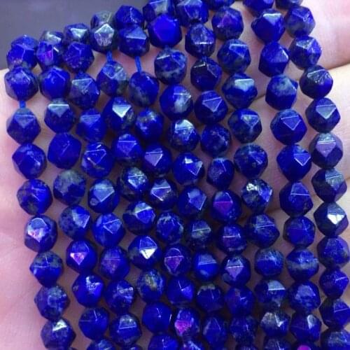 Natural lapis lazuli stone beads natural gemstone beads DIY loose beads for jewelry making strand 15" wholesale