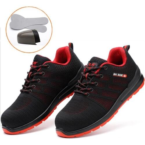 Indestructible Unisex Steel Toe Work Shoes Men Women Breathable Lightweight Industrial Construction Puncture Proof Safety Boots