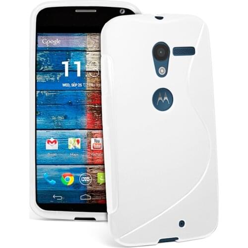 Anti-slip S Line soft TPU Gel Skin Cover Case for Motorola Moto X (1st Generation Only)