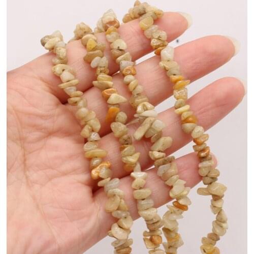 New Natural Stone Topaz Beads Irregular Exquisite Gravel Beaded for Jewelry Making DIY Necklace Bracelet Accessories 5-8mm