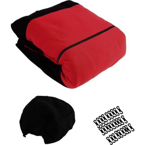 New 11pcs Black&Red Car Seat Covers Set Seat Protector Mat Pads Car Care hot selling