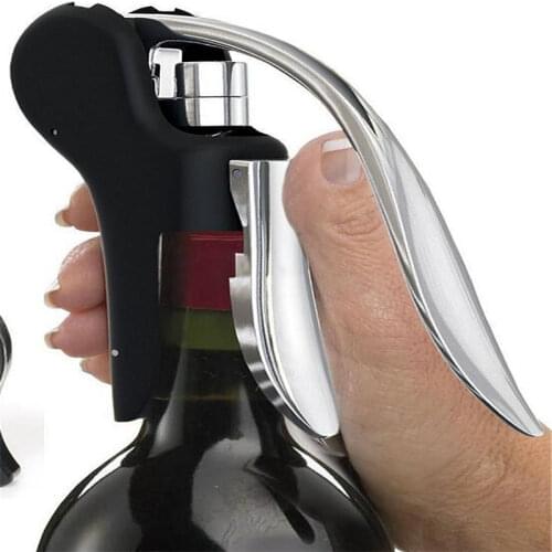 New Lever Type Wine Bottle Opener Wine Black Goose Head Zinc Alloy Household Bar Fast and Convenient Bottle Opener for Kitchen