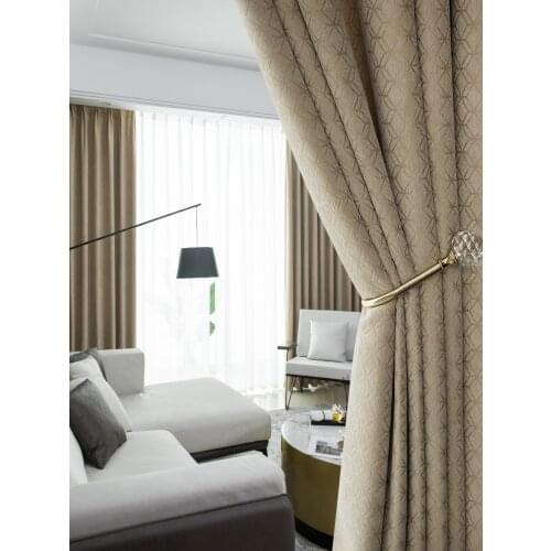 2021 New Thickened Blackout Curtains Nordic Minimalist Bedroom Atmosphere Finished Custom Sunscreen Insulation Cloth Bedroom