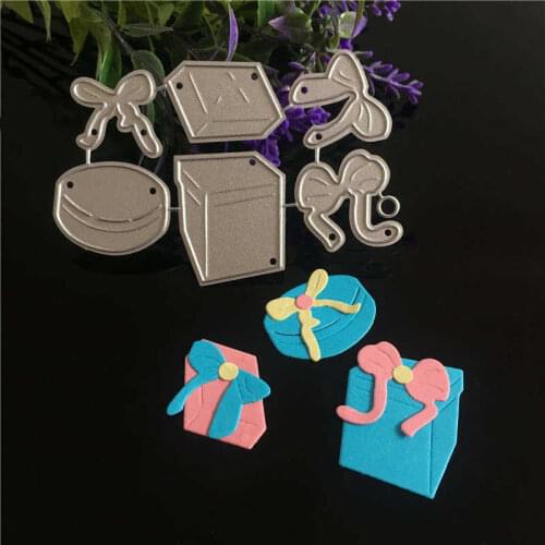 Gift box Irregular FiMetal Cutting Dies Stencil for DIY Scrapbooking Photo Album Paper Card Decor Craft Diecuts New Die Cut