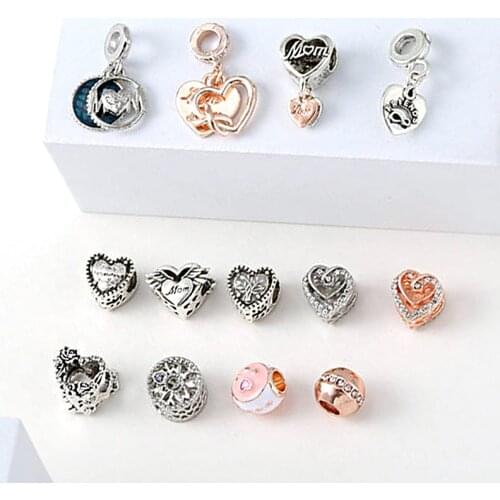 2021 2Pcs/Lot New Mothers Day DIY Charm Pendant Clothing Accessories, Jewelry Accessories DIY Brand Women Jewelry Gifts