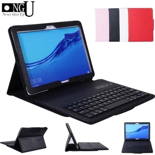 Luxury Leather Case for Huawei Mediapad T5 10 AGS2-L09 /W09 /L03 Bluetooth Keyboard Cover for Huawei T5 10.1'' Tablet Case Stand