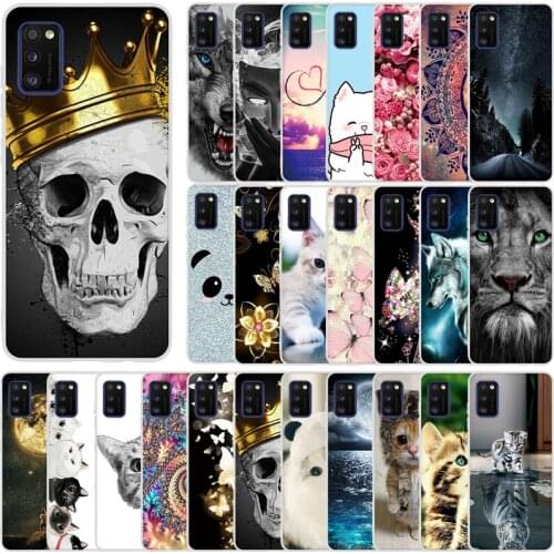 Silicon Case For Samsung Galaxy A41 Case For Samsung A41 A 41 SM-A415F Phone Cover Soft TPU Coque Capa Bumper 6.1"Protective Bag
