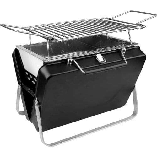 Stainless Steel Portable Folding Charcoal Barbecue Grill for Outdoor