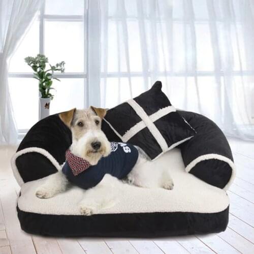 Warm Removable Dog Bed House For Large Dog Soft Cotton Dog Cushion Mat Big Size Pet Bed Cat Dog Pillow Sofa Kennel Labrador