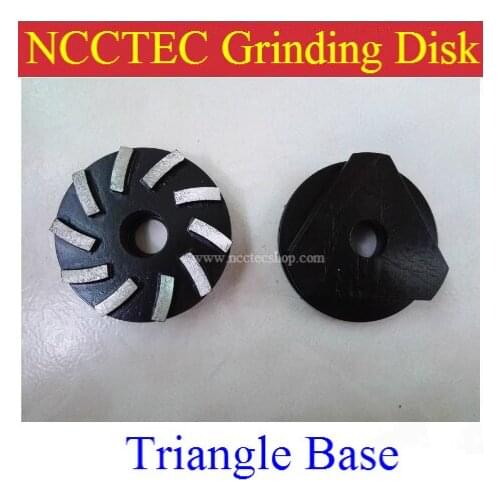 [ Triangle Base] 94mm Diamond grinding disc abrasive wheel (5 pcs per package) | 3.7'' Concrete cement grinding wheel disk plate