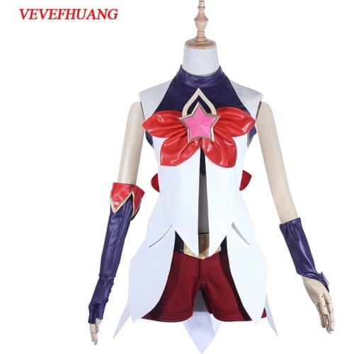 VEVEFHUANG LOL Star Guardian Jinx Skins the Loose Cannon Dress Uniform Outfit Cosplay Costumes