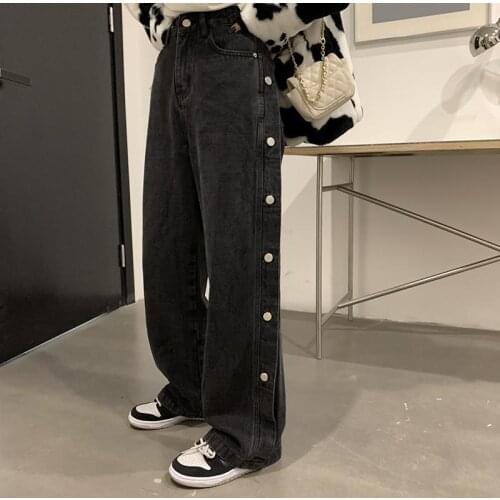 Woman Jeans Pants Street Style Jeans For Women Spring And Autumn High Waist Straight-Leg Pants Pantalones Vaqueros Mujer