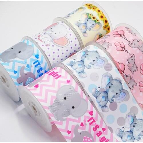 10 Yards Animals Printed Grosgrain Ribbon For Hair Bows DIY Crafts Handmade Accessories 52522