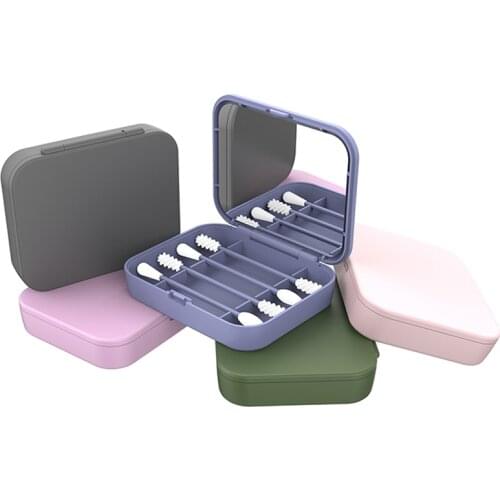 4Pcs Reusable Cotton Swab Ear Cleansing Cosmetic Silicone Buds Swabs Sticks For Cleaning Makeup Touch-Ups Double-headed Dropship