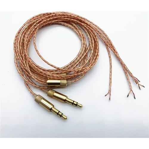 40 core 5N single crystal copper cable diy earphone wire 2pcs