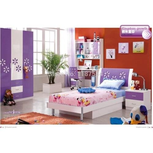 633B# Modern style children bedroom set furniture wooden bedroom furniture