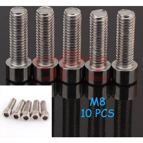Motorcycle accessories high quality silver 10 motorcycle screws M8 screws motorcycle general accessories screws