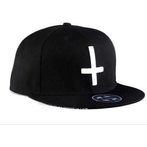 Cotton Cross Embroidery Baseball Cap Hip Hop Hat Adjustable Snapback Hats for Men and Women 361